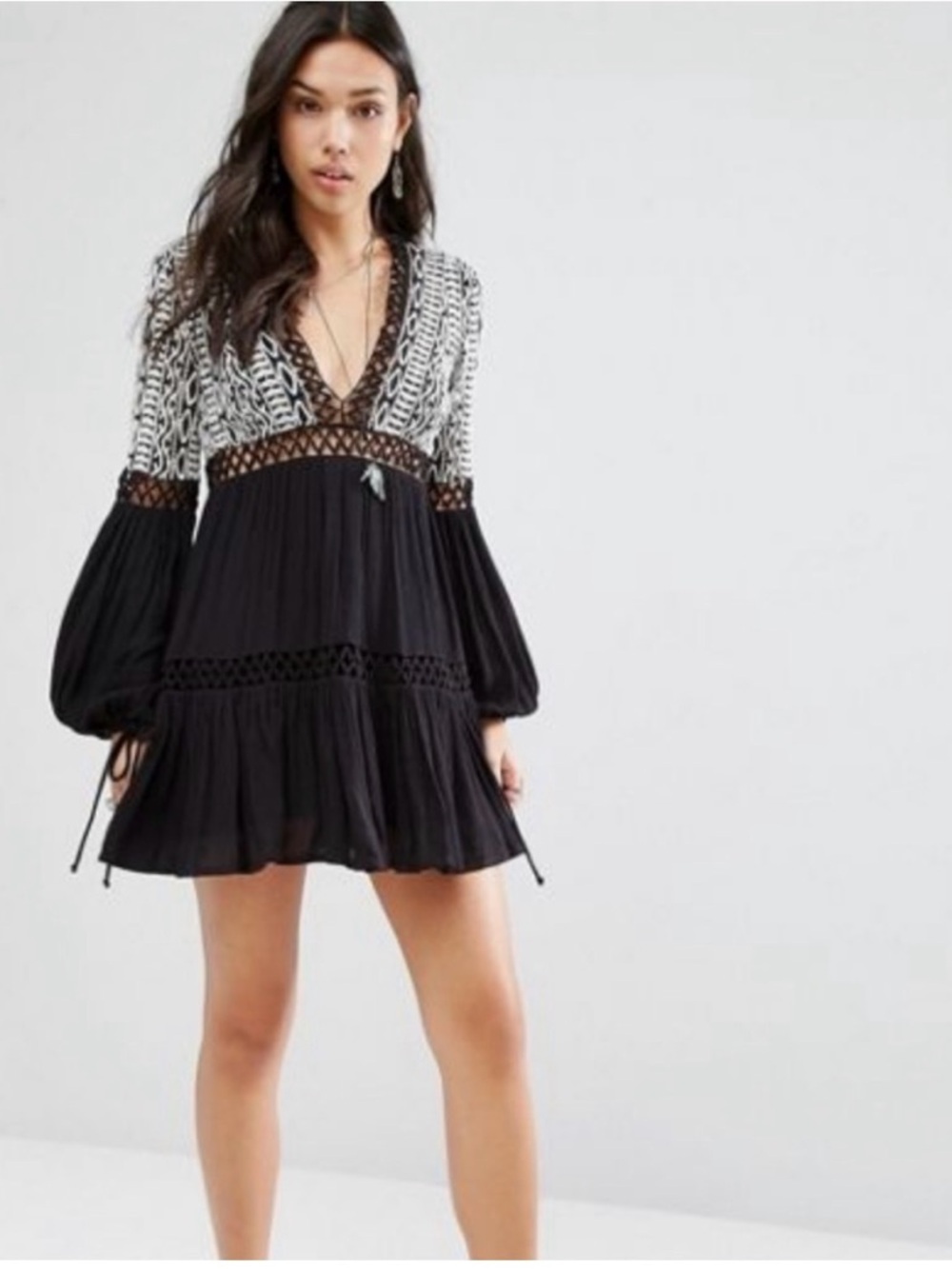 Free People "Dusk Til Dawn" Mini Dress